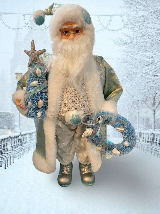 Blue Coastal Santa